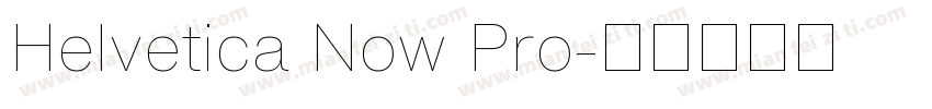 Helvetica Now Pro字体转换
